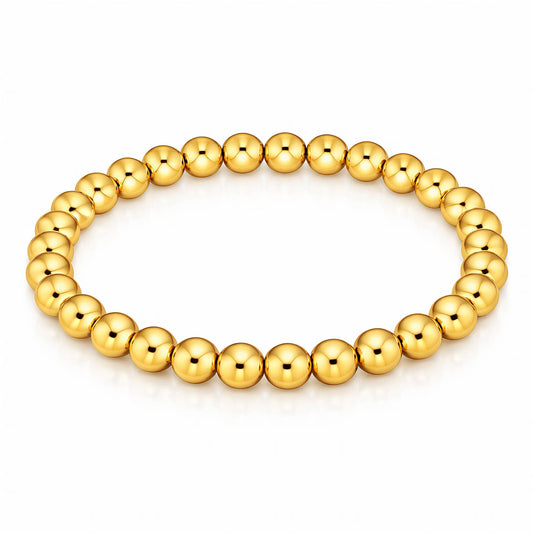 Stijlvolle bangle armband (8cm diameter) in 18K verguld roestvrij staal. Waterproof en hypoallergeen. DAUW JUWELEN.