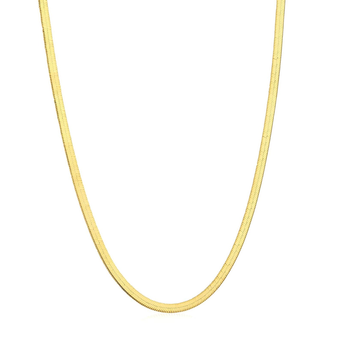 Minimalistische gouden ketting (40+5cm) in 18K verguld roestvrij staal. Waterproof en hypoallergeen. DAUW JUWELEN. Ideaal om met meerdere te combineren.